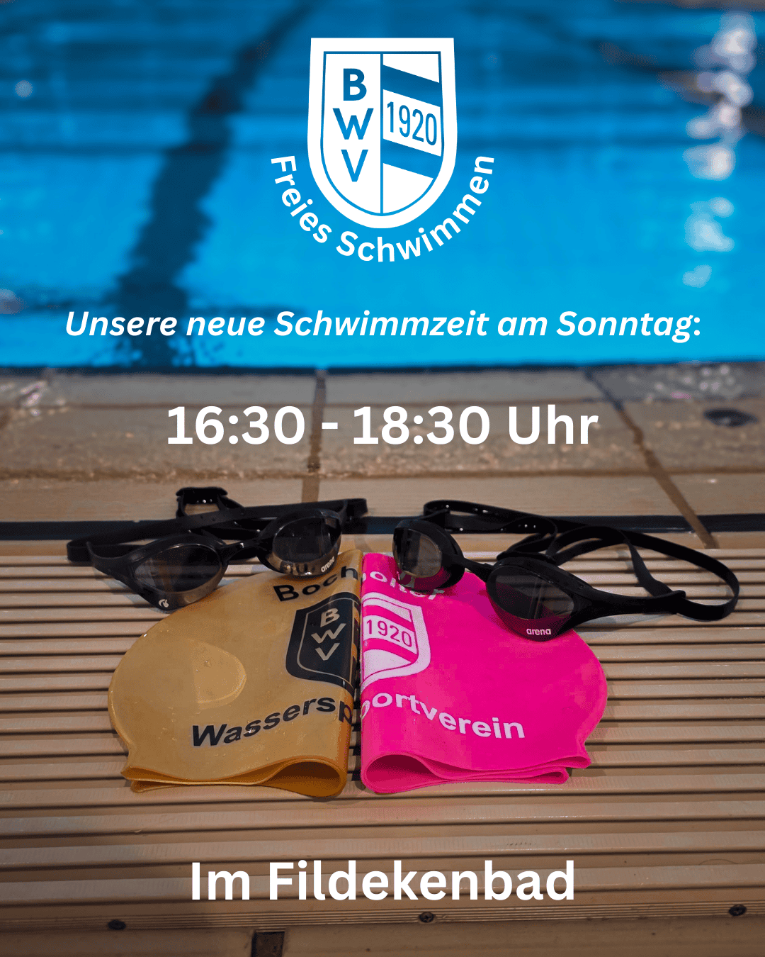 Längere Schwimmzeit am Sonntag
