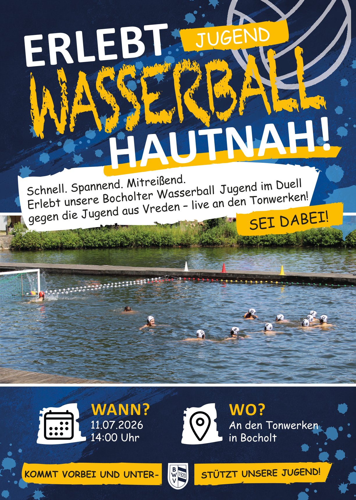 Wasserballjugend an den Tonwerken